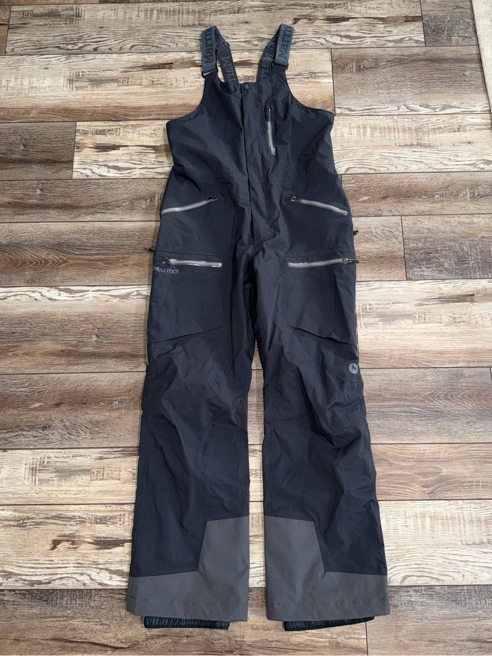 Marmot Women's Discovery Bib Overall Pants Dark Steel Sz Medium